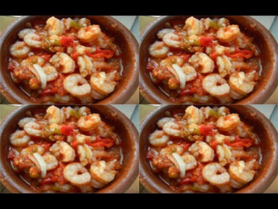 Seafood Casserole With Red Sauce