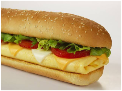Kebda Bas Omelette Sandwich - Large