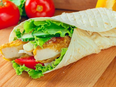 Crispy Chicken With French Fries Sandwich