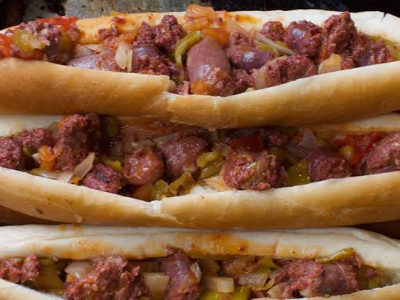 Oriental Sausage Sandwich