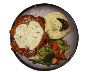 Chicken With Parmesan Cheese Platter