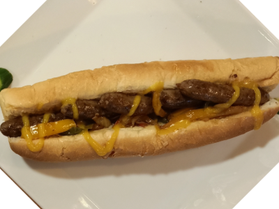 Oriental Sausage Sandwich