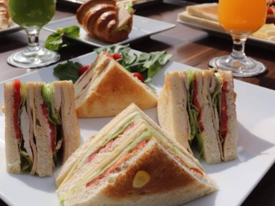 Coffee Cherry Club Sandwich