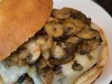 Mushroom N Swiss Burger Sandwich