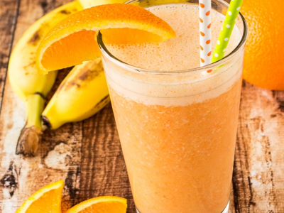Orange With Banana Juice