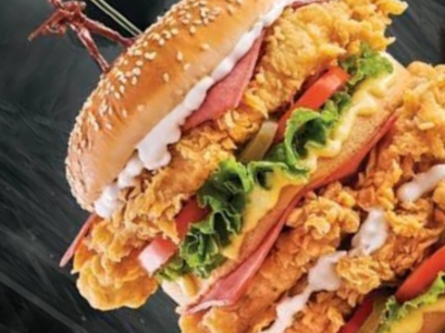 Chicken With Beef Bacon Sandwich