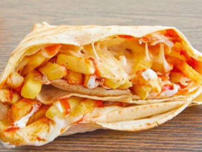 French Fries With Cheese Crepe