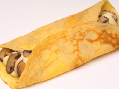 Mushroom And Mozzarella Cheese Crepe