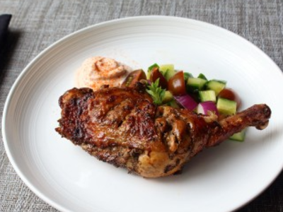 Quarter Grilled Chicken With Rice