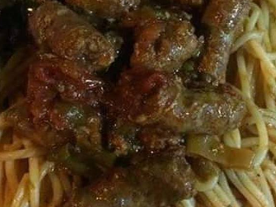 Spaghetti With Oriental Sausage