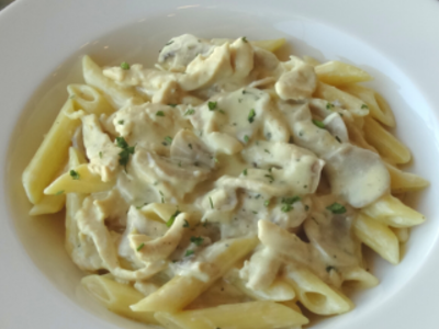 Penne Pasta With White Sauce