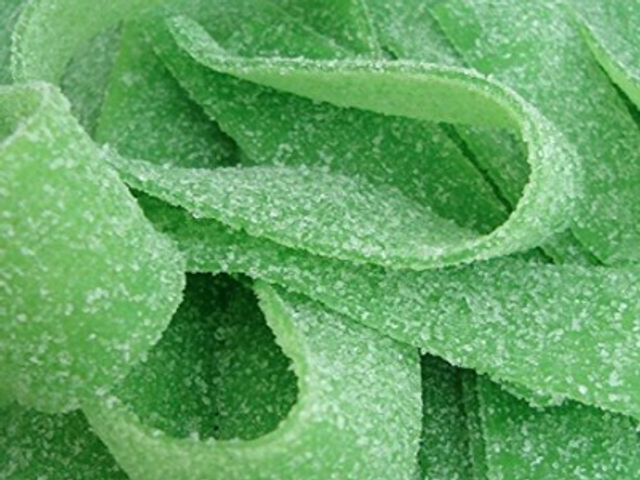 Green Apple Sour Belts Candies