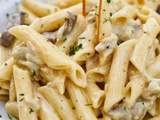Meat Alfredo Pasta