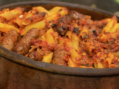 Oriental Sausage Pasta