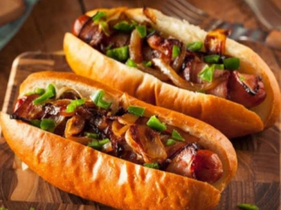 Oriental Sausage Sandwich