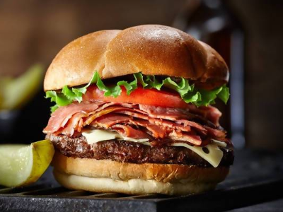 Coffee Cherry Burger Sandwich