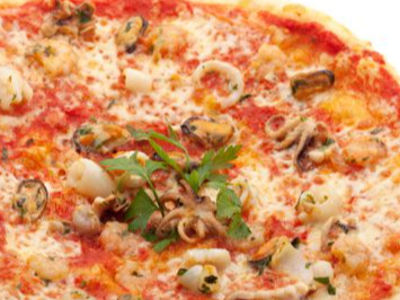 Ranch Seafood Pizza