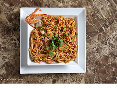 Seafood Pasta With Red Sauce Large