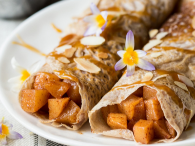 Cinnamon With Apple Crepe