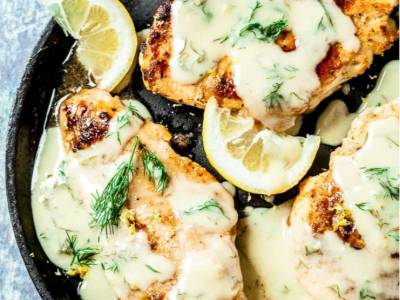 Chicken With Dill And Lemon Platter