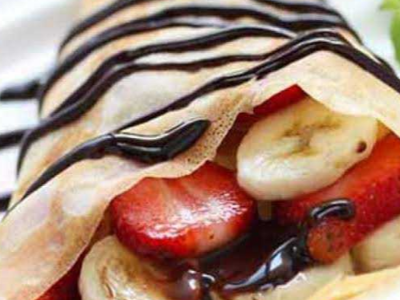 Chocolate Fruit Crepe