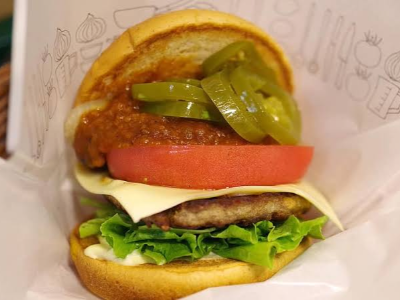 Burger With Jalapeno Peppers