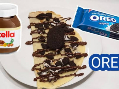 Nutella Chocolate And Oreo Crepe