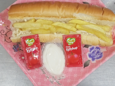Potatoes With Mayonnaise Sandwich