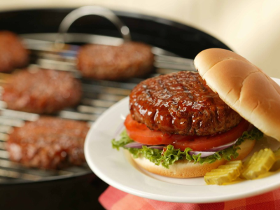 Burger With Barbeque Sauce
