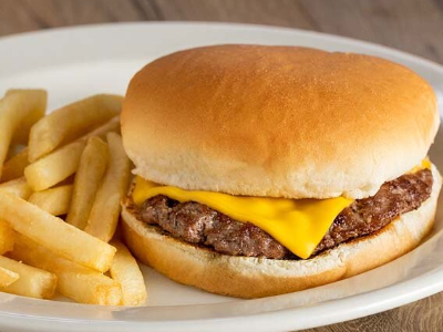 Burger And French Fries Meal