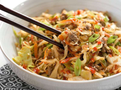 Meat With Cabbage And Hot Sauce Platter