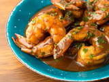 Grilled Shrimp With BBQ Sauce Platter