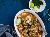 Grilled Shrimp With Mushroom Sauce Platter