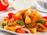 Crunchy Fish With Sweet And Sour Sauce Platter