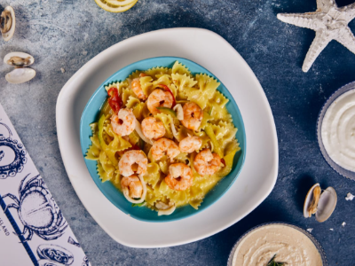 White Sauce Seafood Pasta