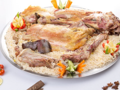 Quarter Mandi Teis With Rice