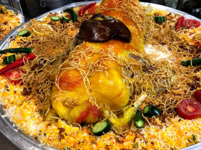 Half Mandi Teis With Rice