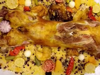 Whole Mandi Teis With Rice