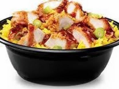 Chicken Crunchy Rizo With Barbecue Sauce
