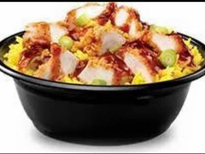 Spicy Chicken Zinger Rizo With Barbecue Sauce