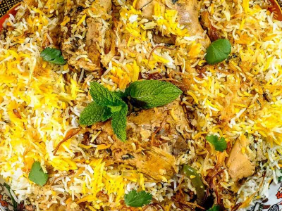 Half Grilled Chicken Biryani