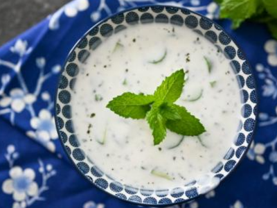 Yogurt With Mint Salad