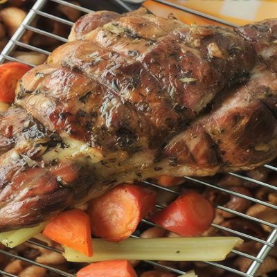Charcoal Grilled Mutton Shank
