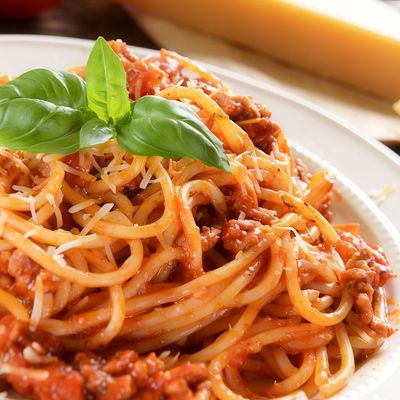 Spaghetti With Minced Meat Platter