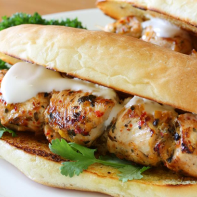 Shish Tawook Petit Pan Bread Sandwich