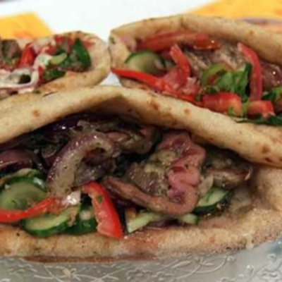 Mixed bread with liver and kofta