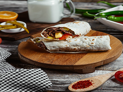 Beef Shawarma Wrap Sandwich