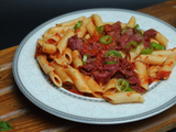 Pasta With Pastrami And Red Sauce