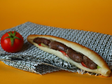 Grilled Oriental Sausage Sandwich