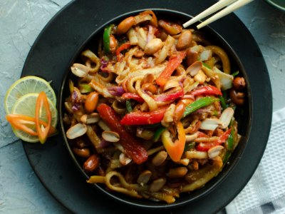 Vegetable Pad Thai Noodles